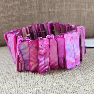 Color Craze Women Bracelet Purple Tone Stretched Wrist Band Fashion Jewelry NWT